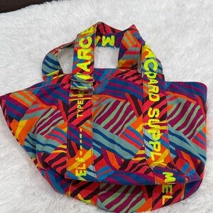Marc Jacobs Multicolor Striped Tote Bag